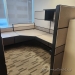 Teknion Tan Cubicle Systems Furniture Reception L-Suite Desk